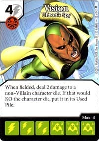 Vision - Ultron's Spy - Age of Ultron - Dice Masters card