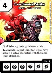 Coordinated Strike - Age of Ultron - Dice Masters card