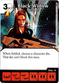 Black Widow - Oktober - Age of Ultron - Dice Masters card