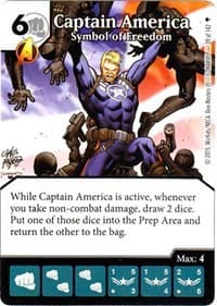 Captain America - Symbol of Freedom - Age of Ultron - Dice Masters card