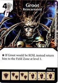 Groot - Reincarnated - Age of Ultron - Dice Masters card