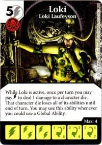 Loki - Loki Laufeyson - Age of Ultron - Dice Masters card