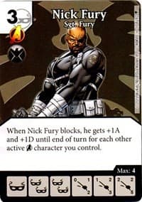 Nick Fury - Sgt. Fury - Age of Ultron - Dice Masters card