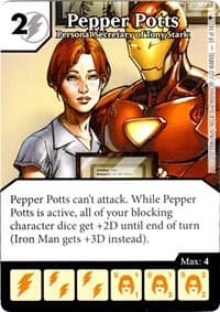 Pepper Potts - Personal Secretary of Tony Stark - Age of Ultron - Dice Masters card