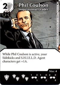 Phil Coulson - Inspirational Leader - Age of Ultron - Dice Masters card