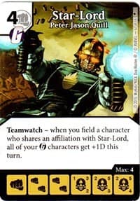 Star-Lord - Peter Jason Quill - Age of Ultron - Dice Masters card