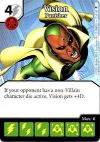 Vision - Punisher - Age of Ultron - Dice Masters card