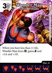 Wonder Man - Simon Williams - Age of Ultron - Dice Masters card