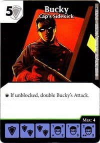 Bucky - Cap's Sidekick - Age of Ultron - Dice Masters card