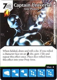 Captain Universe - Uni-Power - Age of Ultron - Dice Masters card