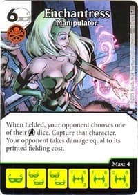 Enchantress - Manipulator - Age of Ultron - Dice Masters card