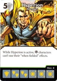 Hyperion - Avenger - Age of Ultron - Dice Masters card