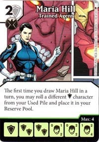 Maria Hill - Trained Agent - Age of Ultron - Dice Masters card