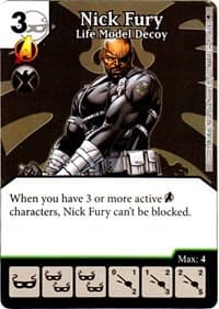 Nick Fury - Life Model Decoy - Age of Ultron - Dice Masters card