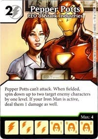 Pepper Potts - CEO of Stark Industries - Age of Ultron - Dice Masters card