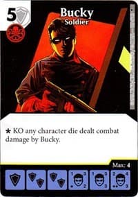 Bucky - Soldier - Age of Ultron - Dice Masters card