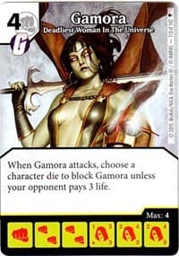 Gamora - Deadliest Woman in the Universe - Age of Ultron - Dice Masters card