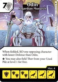Odin - Asgardian Monarch - Age of Ultron - Dice Masters card