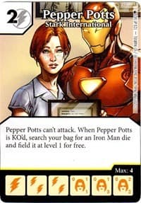 Pepper Potts - Stark International - Age of Ultron - Dice Masters card