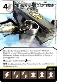S.H.I.E.L.D. Helicarrier - Odyssey - Age of Ultron - Dice Masters card