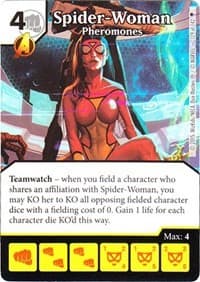 Spider-Woman - Pheromones - Age of Ultron - Dice Masters card