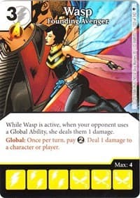 Wasp - Founding Avenger - Age of Ultron - Dice Masters card