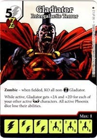 Gladiator - Intergalactic Terror - Age of Ultron - Dice Masters card