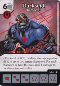 Darkseid - Immortal - Justice League - Dice Masters card
