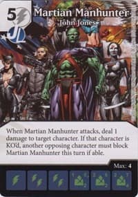 Martian Manhunter - John Jones - Justice League - Dice Masters card