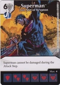 Superman - Last Son of Krypton - Justice League - Dice Masters card