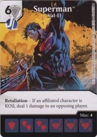 Superman - Kal-El - Justice League - Dice Masters card