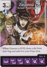 Zatanna - Actual Magician - Justice League - Dice Masters card