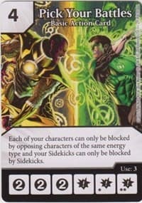Pick Your Battles - Justice League - Dice Masters card