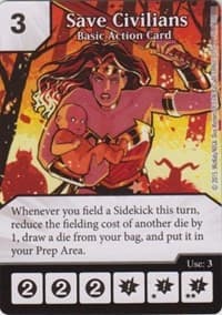 Save Civilians - Justice League - Dice Masters card