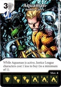 Aquaman - Arthur Curry - Justice League - Dice Masters card