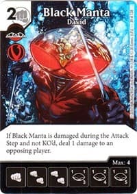 Black Manta - David - Justice League - Dice Masters card