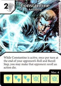 Constantine - Antihero - Justice League - Dice Masters card