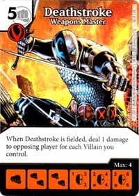 Deathstroke - Weapons Master - Justice League - Dice Masters card