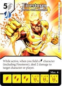 Firestorm - Jason and Ronnie - Justice League - Dice Masters card