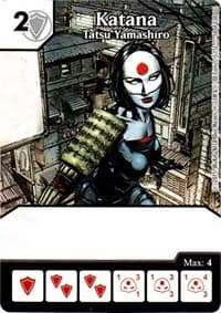 Katana - Tatsu Yamashiro - Justice League - Dice Masters card