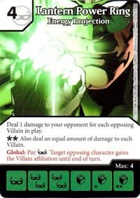 Lantern Power Ring - Energy Projection - Justice League - Dice Masters card