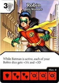 Robin - Boy Wonder - Justice League - Dice Masters card