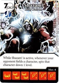 Shazam! - Billy Batson - Justice League - Dice Masters card