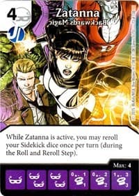 Zatanna - Backwards Magic - Justice League - Dice Masters card