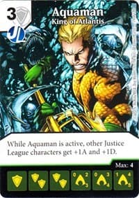 Aquaman - King of Atlantis - Justice League - Dice Masters card