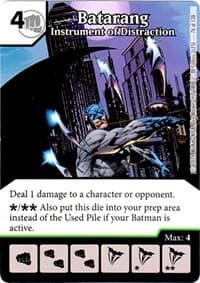 Batarang - Instrument of Distraction - Justice League - Dice Masters card
