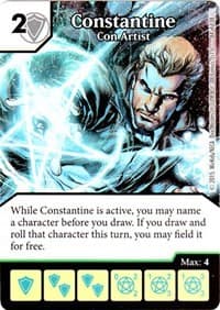 Constantine - Con Artist - Justice League - Dice Masters card