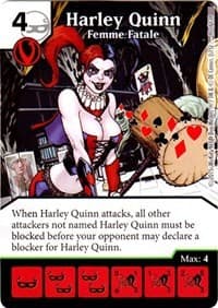 Harley Quinn - Femme Fatale - Justice League - Dice Masters card