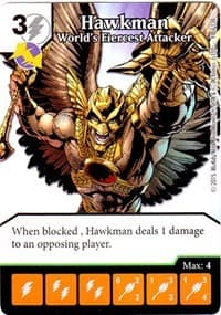 Hawkman - World's Fiercest Attacker - Justice League - Dice Masters card
