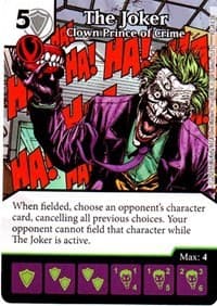 The Joker - Clown Prince of Crime - Justice League - Dice Masters card